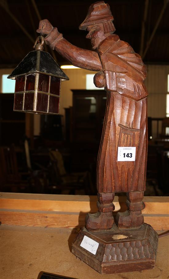 Blackforest figural lamp(-)